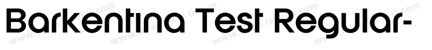 Barkentina Test Regular字体转换